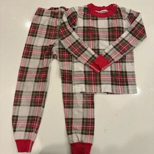 Hanna Andersson size 5 Plaid Kids Christmas Pajamas